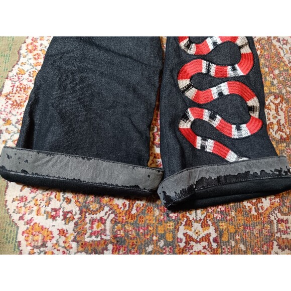 Cape Robbin Thigh High denim snake boots spike heels size 9 - Picture 5 of 5